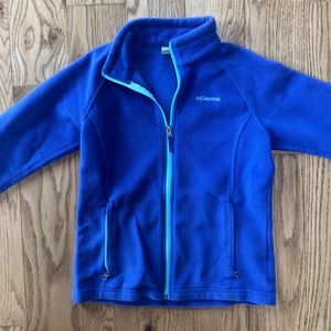 Columbia Girls Size L Fleece. Purple/Blue color.